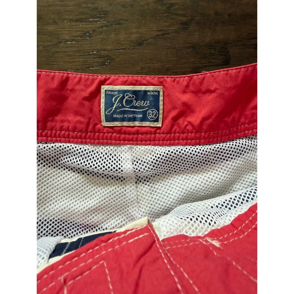 J.Crew Men's Striped Swim Trunks‎ Size 32 Resort
